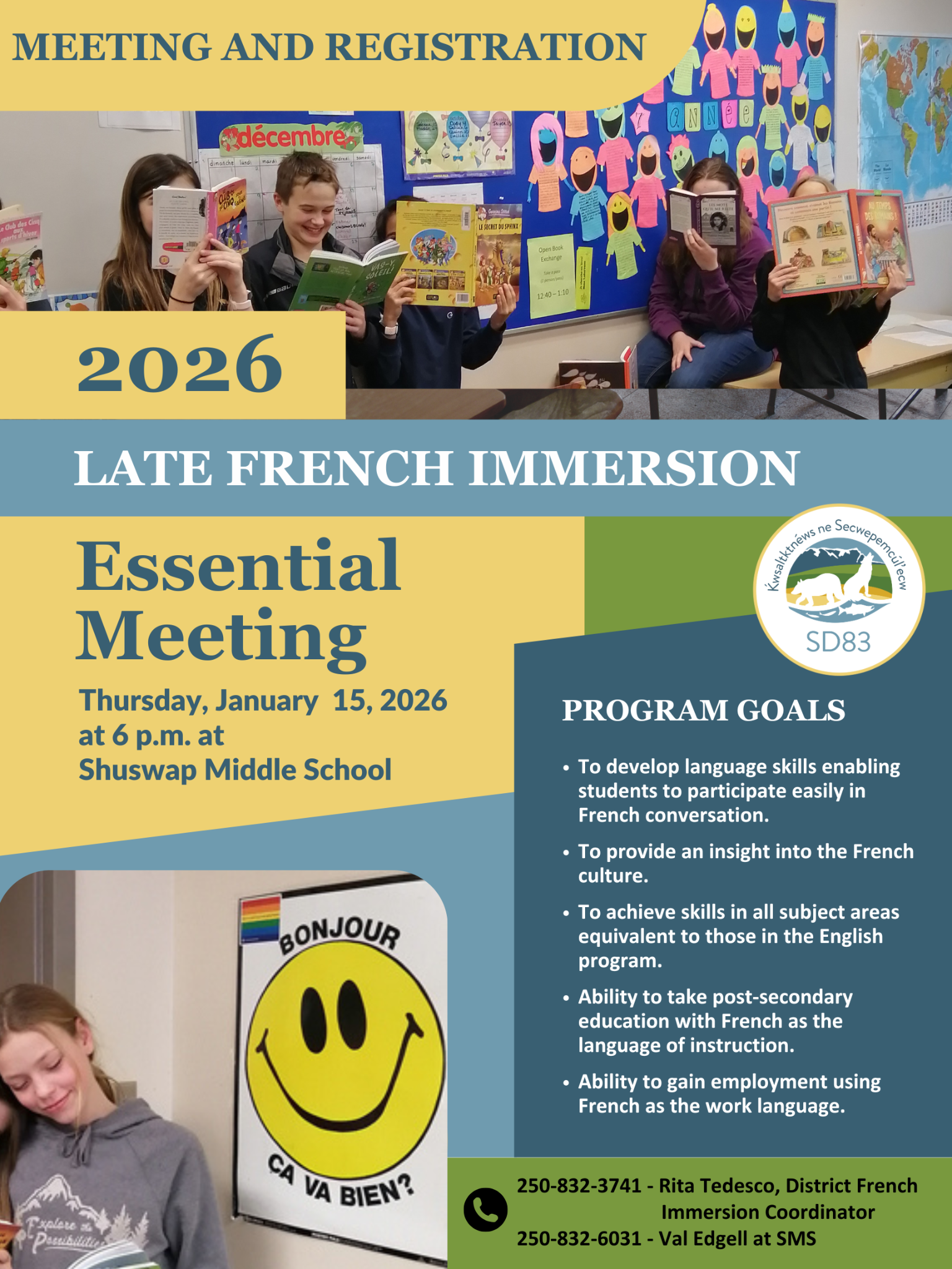 Late French Immersion Poster